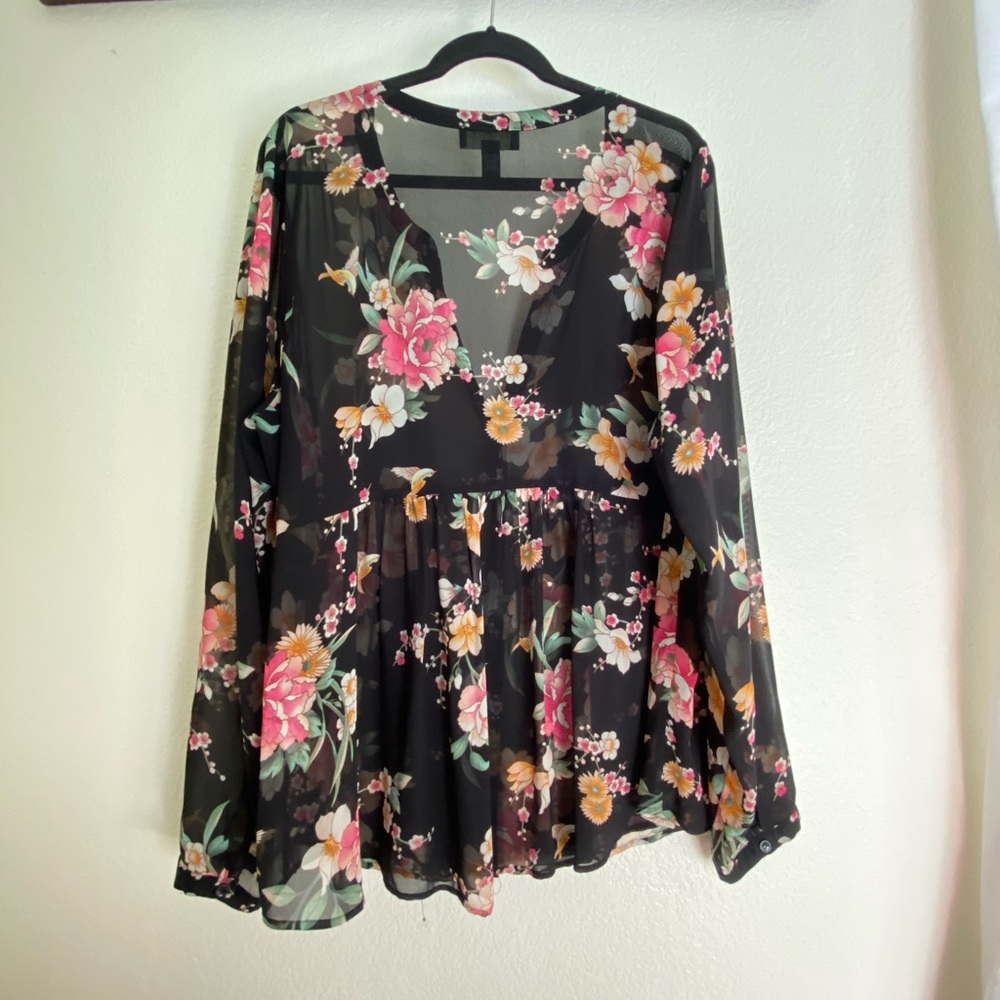 floral blouse
